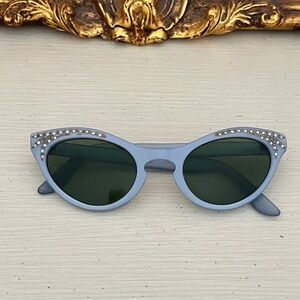 1950s light blue cateye sunglasses